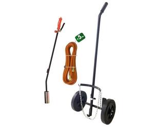Kit Désherbeur Thermique Tuyau 5m - Chariot à Roues Gonflables - Efficace et Pratique - D-Work