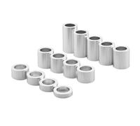 Kit d'espacement d'essieu de roue en aluminium, 13 pièces, ID 3/4 pouces OD 1-1/8 pouces, Compatible avec les motos pour Bobbers Choppers personnalisés