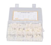 Kit d'espaceur à vis de standoff en nylon 150pcs Fixation de quincaillerie de montage ronde Ensemble pour l'isolation électrique PCB et la réduction de poids matériau en nylon