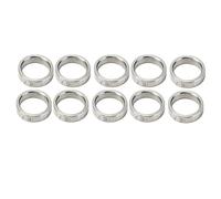 Kit d'espaceur de lave-glace en acier inoxydable 10pcs 15 mm OD 12 mm ID de matériel Ensemble d'accessoires pour l'arbre et le palier (3515-0015-0040)