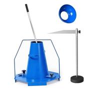 Kit d'essai de l'affaissement du béton, ensemble de 4 cônes d'essai en acier industriel ultra-résistant avec tige de compactage, règle et plaque de base, pour les essais standard de consistance et de