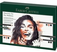 Faber-Castell Coffret dessin – Crayons Polychromos, Pitt pastell, charbon et accessoires