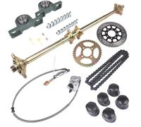 Kit d'essieu arrière avec Ensemble de Frein et moyeu de pignon Compatible avec Les trikes ATV Drift