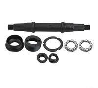 Kit d'essieu de vélo à trou carré avec coupelles et roulements de 29 mm pour remplacement dans les routes standard et les cadres