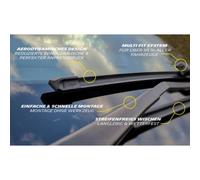 Kit d'essuie-glace de voiture Multi Fit MF6548