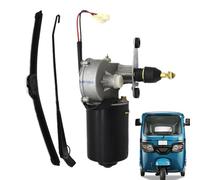 Kit d'essuie-glace - essuie-glace électrique, système de lame de moteur | Kit d'essuie-glace 12V, remplacement universel de remplacement outil de nettoyage du pare-brise Tricycle de vitre hors rou