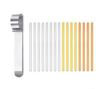 Kit d'estampage en métal de 17 pièces pour la fabrication de bijoux avec bracelets en aluminium et cuivre et barre de pliage pour bricolage et personnalisation