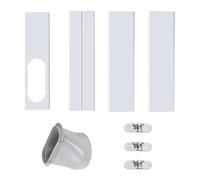 Kit d'étanchéité de fenêtre de climatisation réglable pour volets roulants, panneau de fenêtre adapté aux climatiseurs mobiles, pour fenêtres coulissantes et inclinables, camping-car, appartement