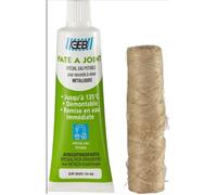 Kit étanchéité complet GEB pour raccords à visser métalliques 50ml + filasse 20g