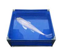 Kit d'étang à poissons d'extérieur rectangulaire avec cadre en acier pour jardin, terrasse, ferme, balcon - Toile imperméable
