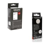 Kit détartrant et nettoyant compatible avec les machines à café Krups | Kit anticalcaire original et compatible | Nettoyage professionnel des machines à café automatiques et expresso