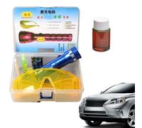 Kit détecteur de fuite de liquide de refroidissement | Détecteur de fuite de liquide frigorifique, lampe de poche, détecteur de fuite efficace pour réfrigérateurs, congélateurs