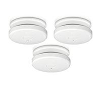 Kit détecteur de fumée Alecto SA20 - avec Bouton de temporisation - Bouton de Test et de réinitialisation - Alarme >85-10 Ans d'autonomie du capteur - Conforme à EN14604:2005/AC:2008-3 x SA20 - Blanc