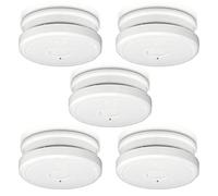 Kit détecteur de fumée Alecto SA20 - avec Bouton de temporisation - Bouton de Test et de réinitialisation - Alarme >85-10 Ans d'autonomie du capteur - Conforme à EN14604:2005/AC:2008-5 x SA20 - Blanc