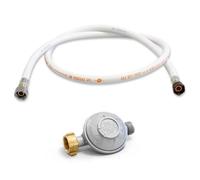 PROWELTEK - Kit détendeur 28 mbar vissable gaz Butane + Tuyau gaz flexible 1.50 m à embouts vissables Chauffages Cuisinières Réchauds Gaz