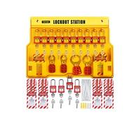 VEVOR Kit verrouillage LOTO 58 pièces – Station 39,3x55,8cm pour machines dangereuses