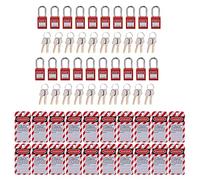 Kit d'étiquetage de verrouillage, kit d'étiquetage de verrouillage électrique, avec moraillon de sécurité, clés d'étiquette de cadenas inviolables pour les produits marqués de