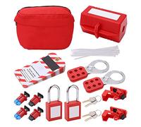Kit D'étiquetage De Verrouillage, Kit D'étiquetage De Verrouillage Électrique, Kit de consignation et d'étiquetage, 26 Pcs Cadenas Sécurité, Boîtier ABS Renforcé, Pour Disjoncteurs et Industries