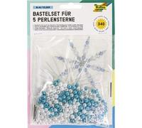 Kit d'étoiles en perles, 340 pièces, or / vert / rose