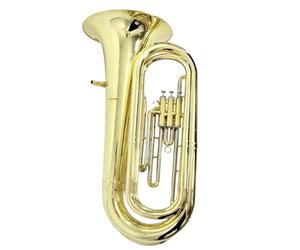 Kit Deuphonium Instruments De Musique Professionnels En Laiton 3 Pistons Tuba Bb Laque Dorée