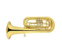Kit Deuphonium Tuba Basse Blanc En Laiton Belle Sonorité Clé Si Bémol(Silver)