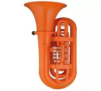 Kit Deuphonium Tuba Euphonium Instrument À Cuivres Clé Si Bémol Plastique Débutant Examen Noté Performance Professionnelle(Orange)