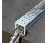 Kit d'évacuation de gouttière - Grille en acier inoxydable pour un drainage efficace de l'eau, solution d'entretien idéale pour les pavés en béton