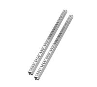 Kit d'évacuation de tranchée en acier inoxydable - Couvercle de gouttière linéaire amovible et grilles pour canalisations extérieures, terrasses, salles de bains, jardins et trottoirs - Facile à