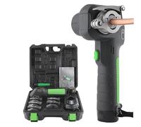 Kit D'éVasement éLectrique, Outil D'éVasement En Cuivre Pour La RéParation D'Appareils éLectroméNagers, 5 Tailles De Colliers, Jauge D'éVasement De Tube Excentrique à 45 DegréS