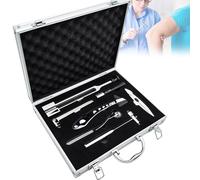 Kit d'examen neurologique - Kit de diagnostic 7 pièces pour tester les réflexes tendineux, la sensation de vibration, les piqûres d'épingle, la pression tactile et la température