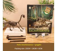 Kit D'excavation De Dinosaure Du Jurassique Pour Enfant,Jouets D'éducation,Figurines De Fossile À Offrir En Cadeau,Modèle Babya9bc00,Ensemble Pour Archéologie - Type Brachiosaurus