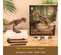 Kit D'excavation De Dinosaure Du Jurassique Pour Enfant,Jouets D'éducation,Figurines De Fossile À Offrir En Cadeau,Modèle Babya9bc00,Ensemble Pour Archéologie - Type T-Rex