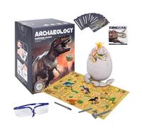 Kit d'excavation de dinosaures - Découverte de 6 cm, ensemble d'oeufs, activité interactive d'excavation de fossiles, longue durée de vie, design moderne | Jouet d'apprentissage des sciences créatives