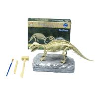 Kit D'excavation Dinosaures Enfants, Creuser Fossiles Dinosaures, Kit D'excavation Scientifique, Excaver et Assembler 11 Fossiles de Dinosaure, pour Les Petits Chercheurs Partir de 6 Ans