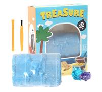 Kit D'excavation Gem - Kit Gem Dig | Excavation Éducative En Géologie | Ensemble De Creusement De Science De L'argile | De Vrais Gemmes Et Cristaux | 3,9 Pouces Kits De Science De La Fabrication De Co