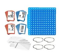 Kit d'exercices mathématiques interactifs CRGANGZY, cartes-flash fondamentales pour l'addition, la soustraction, la multiplication et la division, ensemble éducatif pour garçons et filles de 1 à 6 ans