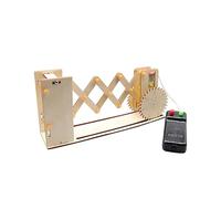 Kit d'expériences scientifiques de portail rétractable à distance à monter soi-même - Kits scientifiques STEM en bois pour enfants, modèle d'ingénierie physique pratique avec engrenages et assemblage