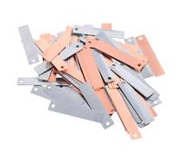 Kit D'expériences Scientifiques Plaques Cuivre Zinc Électrodes | Plaques Anti-oxydation Surfaces Polies, pour Laboratoires Scolaires et Démonstrations en Classe