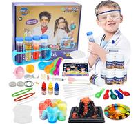 Kit d'expériences STEM pour enfants - Jouet d'activité Élevage de cristaux - Volcan Cadeau de Noël à partir de 4 ans