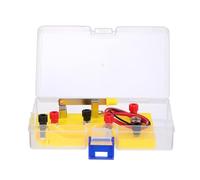 Kit D'expérimentation De Circuit Série Simple Appareil Banc D'éclairage | Démonstration du principe de base du circuit électrique avec étui de rangement(Yellow)