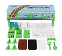 Kit d'expérimentation d'optique physique for banc optique, ensemble de lentilles d'imagerie à petits trous, réfraction de la lumière, équipement d'enseignement de la physique à trois couleurs