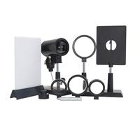 Kit d'expérimentation optique à lentille concave convexe multifocale | Appareil d'optique physique de paillasse avec source de lumière et plusieurs écrans d'imagerie