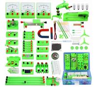 Kit d'expérimentation Scientifique,Kit d'apprentissage de Circuit pour Enfants,Ensemble de Circuits d'électricité et de magnétisme,98 expériences,pour Exploration de l’Électromagnétisme