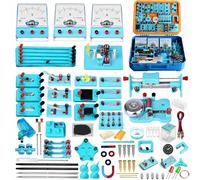 Kit d'expérimentation Scientifique,Kit d'apprentissage de Circuit pour Enfants,Ensemble de Circuits d'électricité et de magnétisme,122 expériences,pour Exploration de l’Électromagnétisme