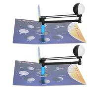 Kit d'expérimentation Scientifique modèle Phase de Lune, Jouet éducatif à Monter soi-même pour l'apprentissage en Classe, matière Plastique 18.5x17x8cm, 2 Ensembles