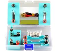 Kit D'expérimentation Sur Table For Circuits Série-parallèle, ABS-Built | Boîte d'assemblage de circuits avec ampoules, interrupteurs et étui de rangement