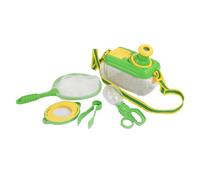 Kit d'exploration de la nature en plein air pour enfants avec boîte de visionnage, filet, ciseaux, pince, loupe, éducatif, 1 ensemble