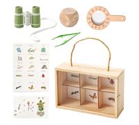 Kit D'exploration Pour , Ensemble De Jouets D'aventure D'apprentissage En Plein Air, 1 Pièce, Jumelles Boussole Loupe, Jouet Éducatif, Outils De Découverte Des Sciences De La Nature, Pour Le Ca