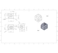 Kit D'Extension Carré Triangulaire Pour Appareil Photo - Stabilisateur De Cage À Lapin - Support D'Extension 3/8 - Accessoires Pour Appareil Photo Arri Red Sony, Teradek Vaxis[Z5042]