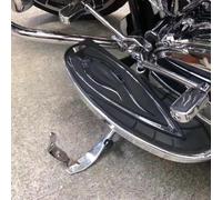 Kit d'extension de béquille de moto en alliage d'aluminium chromé pour une manipulation plus facile et un stationnement sécurisé